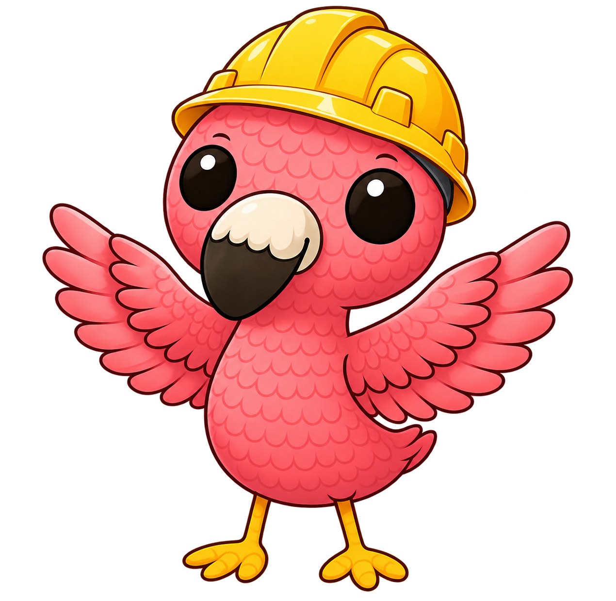 Frank in the crane cargo